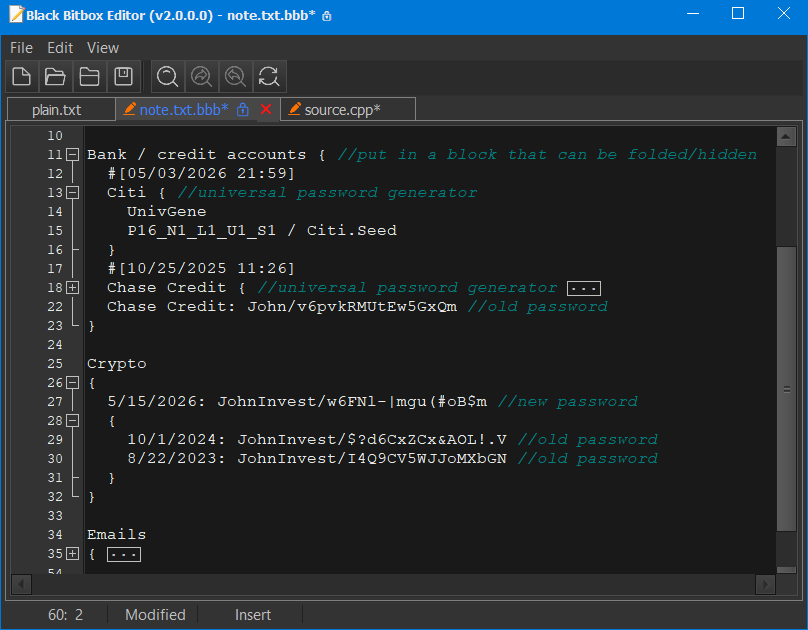 Edit Encrypted Text Files